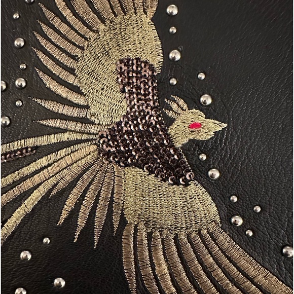 Topshop Small Vegan Leather Embellished Crossbody bag - Picture 5 of 7